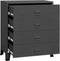 vidaXL - Ladekast - industrieel - 78x40x93 - cm - metaal - antracietkleurig