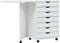 vidaXL - Ladekast - met - bureau - MOSS - verrijdbaar - massief - grenenhout - wit