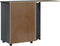 vidaXL - Ladekast - met - bureau - MOSS - verrijdbaar - massief - grenenhout - grijs