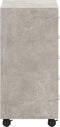 vidaXL - Ladekast - met - wieltjes - bewerkt - hout - betongrijs