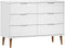 vidaXL - Ladekast - MOLDE - 113x40x80 - cm - massief - grenenhout - wit