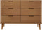vidaXL - Ladekast - MOLDE - 113x40x80 - cm - massief - grenenhout - bruin