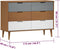 vidaXL - Ladekast - MOLDE - 113x40x80 - cm - massief - grenenhout - bruin