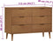 vidaXL - Ladekast - MOLDE - 113x40x80 - cm - massief - grenenhout - bruin