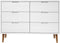 vidaXL - Ladekast - MOLDE - 113x40x80 - cm - massief - grenenhout - wit