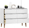 vidaXL - Ladekast - MOLDE - 113x40x80 - cm - massief - grenenhout - wit