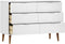 vidaXL - Ladekast - MOLDE - 113x40x80 - cm - massief - grenenhout - wit