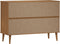 vidaXL - Ladekast - MOLDE - 113x40x80 - cm - massief - grenenhout - bruin