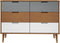 vidaXL - Ladekast - MOLDE - 113x40x80 - cm - massief - grenenhout - bruin