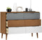 vidaXL - Ladekast - MOLDE - 113x40x80 - cm - massief - grenenhout - bruin