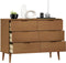 vidaXL - Ladekast - MOLDE - 113x40x80 - cm - massief - grenenhout - bruin