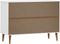 vidaXL - Ladekast - MOLDE - 113x40x80 - cm - massief - grenenhout - wit