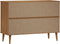 vidaXL - Ladekast - MOLDE - 113x40x80 - cm - massief - grenenhout - bruin