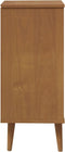 vidaXL - Ladekast - MOLDE - 40x35x82 - cm - massief - grenenhout - bruin