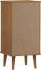 vidaXL - Ladekast - MOLDE - 40x35x82 - cm - massief - grenenhout - bruin