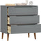 vidaXL - Ladekast - MOLDE - 80x40x80 - cm - massief - grenenhout - grijs