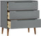 vidaXL - Ladekast - MOLDE - 80x40x80 - cm - massief - grenenhout - grijs