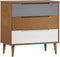 vidaXL - Ladekast - MOLDE - 80x40x80 - cm - massief - grenenhout - bruin