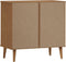 vidaXL - Ladekast - MOLDE - 80x40x80 - cm - massief - grenenhout - bruin