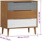 vidaXL - Ladekast - MOLDE - 80x40x80 - cm - massief - grenenhout - bruin