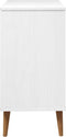 vidaXL - Ladekast - MOLDE - 80x40x80 - cm - massief - grenenhout - wit