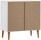vidaXL - Ladekast - MOLDE - 80x40x80 - cm - massief - grenenhout - wit