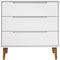 vidaXL - Ladekast - MOLDE - 80x40x80 - cm - massief - grenenhout - wit