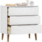 vidaXL - Ladekast - MOLDE - 80x40x80 - cm - massief - grenenhout - wit
