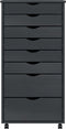 vidaXL - Ladekast - MOSS - verrijdbaar - massief - grenenhout - grijs