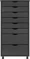 vidaXL - Ladekast - MOSS - verrijdbaar - massief - grenenhout - grijs
