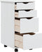 vidaXL - Ladekast - MOSS - verrijdbaar - massief - grenenhout - wit
