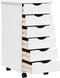 vidaXL - Ladekast - MOSS - verrijdbaar - massief - grenenhout - wit