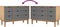 vidaXL - Ladekast - OTTA - 111x43x73,5 - cm - grenenhout - bruin - en - grijs