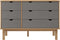 vidaXL - Ladekast - OTTA - 111x43x73,5 - cm - grenenhout - bruin - en - grijs