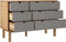 vidaXL - Ladekast - OTTA - 111x43x73,5 - cm - grenenhout - bruin - en - grijs
