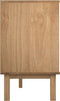 vidaXL - Ladekast - OTTA - 111x43x73,5 - cm - massief - grenenhout - bruin - en - wit