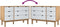 vidaXL - Ladekast - OTTA - 111x43x73,5 - cm - massief - grenenhout - bruin - en - wit