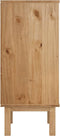 vidaXL - Ladekast - OTTA - 45x39x90 - cm - massief - grenenhout - bruin - en - wit