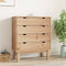 vidaXL - Ladekast - OTTA - 76,5x39,5x90 - cm - massief - grenenhout