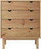 vidaXL - Ladekast - OTTA - 76,5x39,5x90 - cm - massief - grenenhout