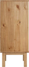 vidaXL - Ladekast - OTTA - 76,5x39,5x90 - cm - massief - grenenhout - bruin - en - grijs