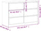 vidaXL - Ladekast - SAUDA - 111x43x73,5 - cm - massief - grenenhout - eikenkleurig