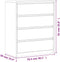 vidaXL - Ladekast - SAUDA - 76,5x39x91 - cm - massief - grenenhout - eikenkleurig