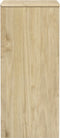 vidaXL - Ladekast - SAUDA - 76,5x39x91 - cm - massief - grenenhout - eikenkleurig