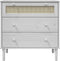 vidaXL - Ladekast - SENJA - rattan-look - 80x40x80 - cm - massief - grenenhout - wit