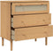 vidaXL - Ladekast - SENJA - rattan-look - 80x40x80 - cm - massief - grenenhout - bruin