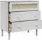 vidaXL - Ladekast - SENJA - rattan-look - 80x40x80 - cm - massief - grenenhout - wit