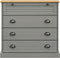 vidaXL - Ladekast - VIGO - 80x40x76 - cm - massief - grenenhout - grijs