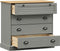 vidaXL - Ladekast - VIGO - 80x40x76 - cm - massief - grenenhout - grijs