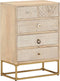 vidaXL - Ladekastje - 55x30x76 - cm - massief - mangohout - en - ijzer
